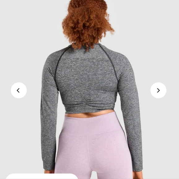 NWOT - Gymshark Adapt Marl Crop Top - Size S - Picture 2 of 4